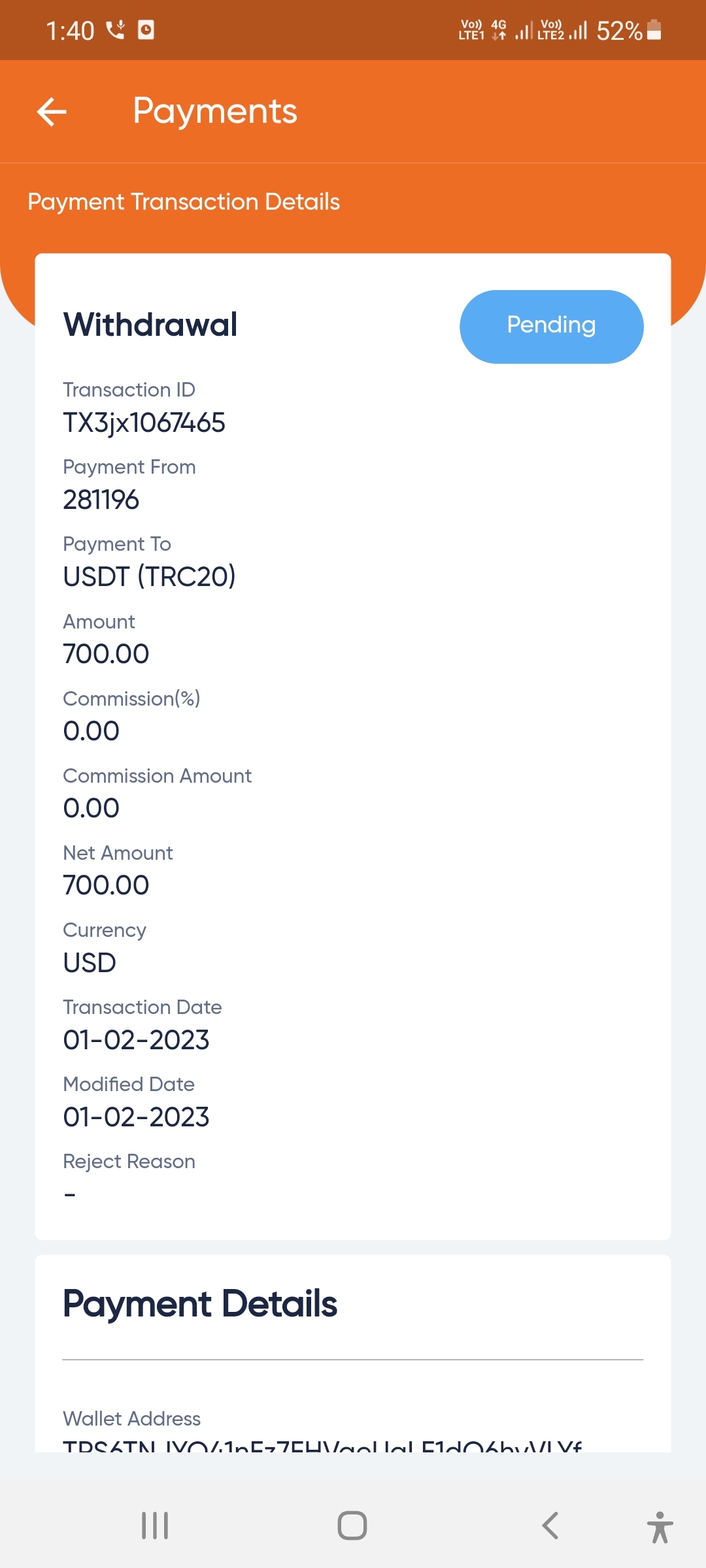 Tp Global FX pending withdrawal since 1 February 2023