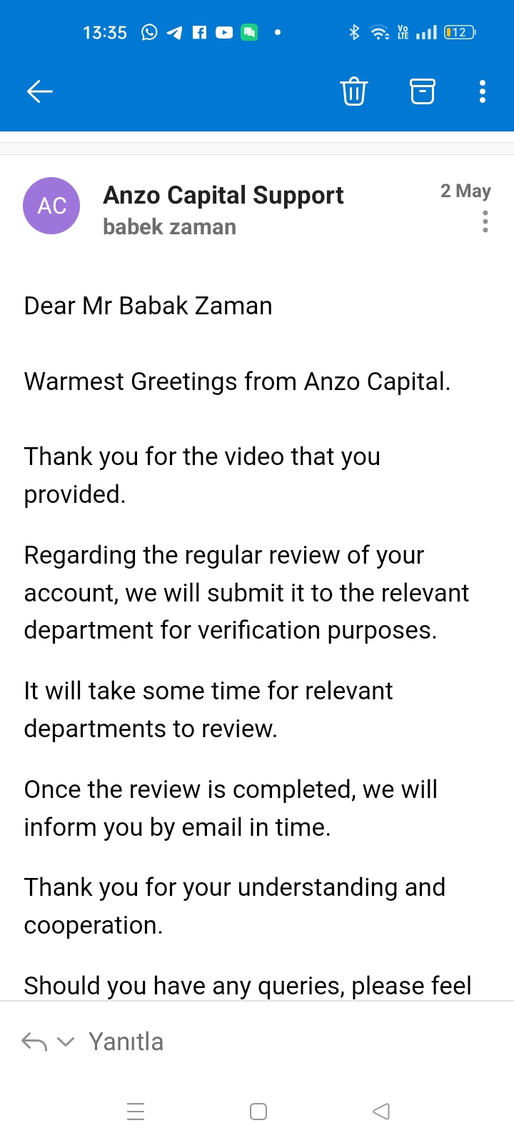 anzo capital dont give my money even i uploaded evdocuments