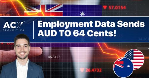 Shocking Employment Data Sends AUDUSD Below 65 Cents!