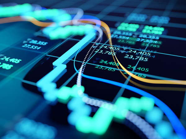 An illustration of trading charts 