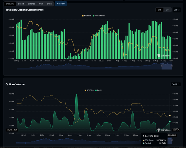 Bitcoin Options Market Analysis, Sept 2024 