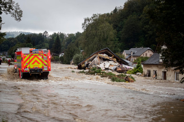 Central Europe battles severe rain, flooding